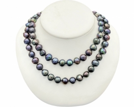 Pearl Neckalce Black Orchid 120 cm