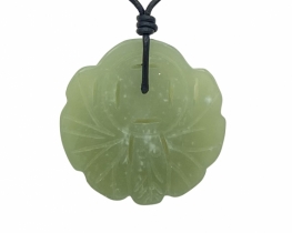 JADE Pendant - engraved figures on a ribbon