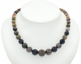 Necklace TOURMALINE 5 - 14 mm