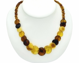 Amber Necklace Omega 12 - 18 mm