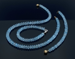 Ogrlica in zapestnica Modri topaz Mystic Blue