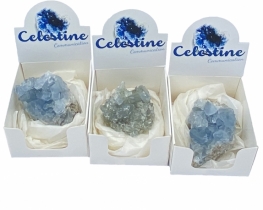 Celestine Minerals - Small druzes