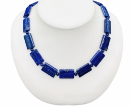 Necklace Lapis Bohemian 10 x 20 mm