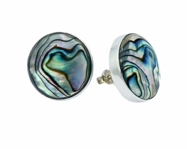 Silver Earrings Heliotis shell 20 mm