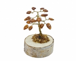 Jantar Bonsai drevo s kristali