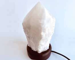 Rose Quartz Lamp on a wooden base - kopija