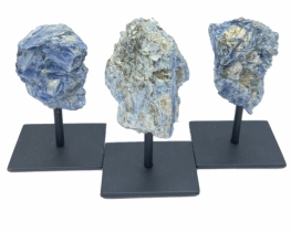 Blue Kyanite Crystals on a stand