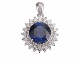 Pendant LB Blue Sapphire Sun