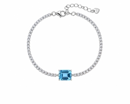 Blue Topaz Silver Bracelet PROMENADE