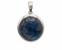 Silver Pendant Labradorite 23 & 28 mm