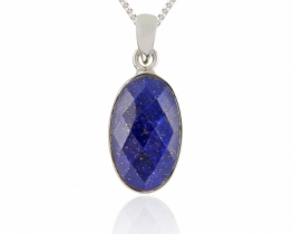 Lapis lazuli Silver Pendant Stardust