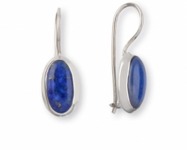 Silver earrings lapis EMA