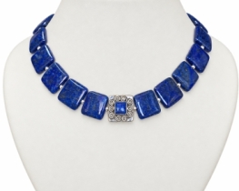 Lapis Necklace Bohemian with Pendant