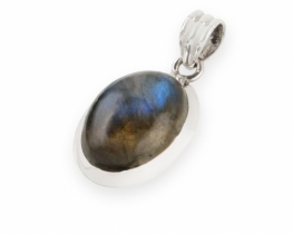 Silver Pendant Labradorite LILY