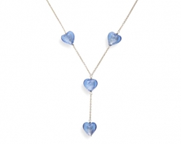 Silver Necklace EROS Blue