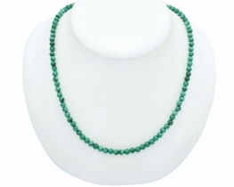 Necklace & Bracelet Malachite beads 4 mm