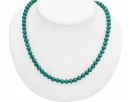 Malachite Necklace & Bracelet 6 mm