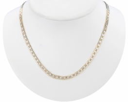 Gold Vermeil Necklace Mariner Pave