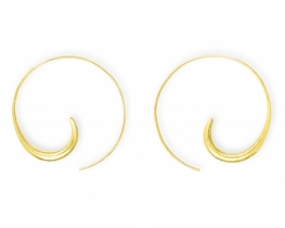 Silver Hoop Earrings MY DREAM 45 & 70 mm