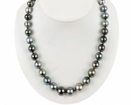 Tahiti Pearl Necklace 9 -12 mm 