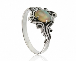Prstan opal Art Nouveau
