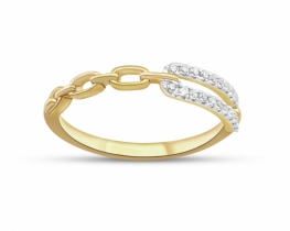 Gold Diamond Ring Allegro Allure