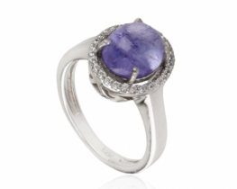 Silver Ring TANZANITE