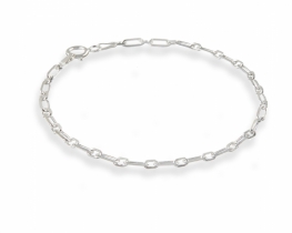 Silver Bracelet Anchor 0.8 & 1.2 mm