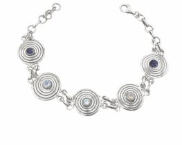 Silver Bracelet Spirals