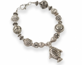 Silver Bracelet CHARM - Silver Fish