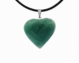 Aventurine Heart Pendant 25 mm