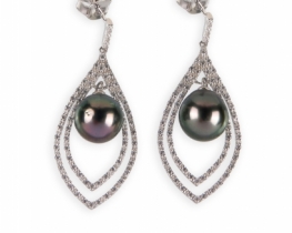 Tahiti biserni uhani MARQUESAS Lumina