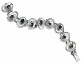 Silver Bracelete Tourmaline Eclipse