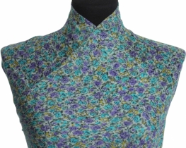 Light Wool Scarf VERONA - Flowers