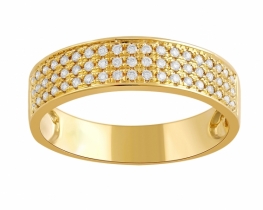 Gold Ring with Diamonds GALAXY