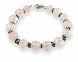 Rose Quartz Bracelet Filigree ornament