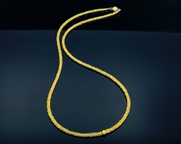 Ogrlica in zapestnica rumeni safir 3,5 mm