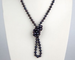 Pearl Necklace Black Swan 170 cm