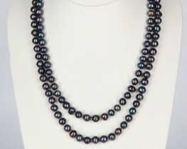 Pearl Necklace BLACK SWAN 120 cm