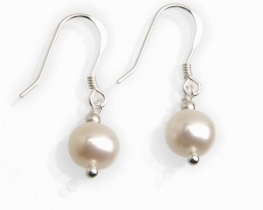 Dangling Pearl Earrings Evita P. 7 mm