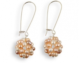 Pearl Earrings LOVE BERRY long
