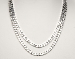 Silver Men's Chain CURB 1,6 mm - 60 cm 6L