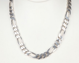  Silver Chain FIGARO 65 cm