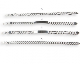 Silver Bracelet PANCER 2L -19 & 21 cm