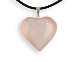 Heart Pendant VALENTINE Rose Quartz