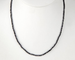 Black Spinel Necklace 3 mm