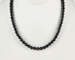 Black Tourmaline Necklace 8 and 10 mm