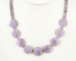 Lavender Amethyst Necklace Omega 18 mm 