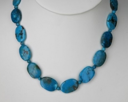 Turquoise necklace 15 x 20 mm