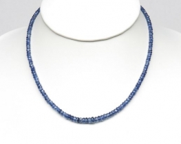 Kyanite Necklace 3 - 6 mm - Gold